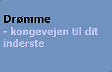 Dr&oslash;mme er kongevejen (billede)